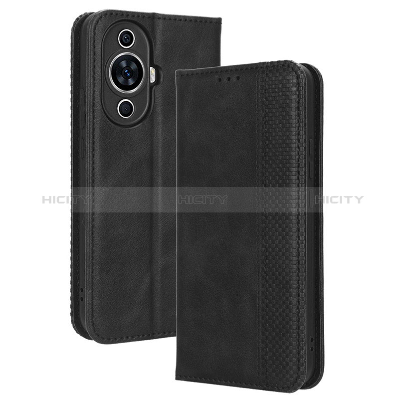 Funda de Cuero Cartera con Soporte Carcasa BY4 para Huawei Nova 11 Negro