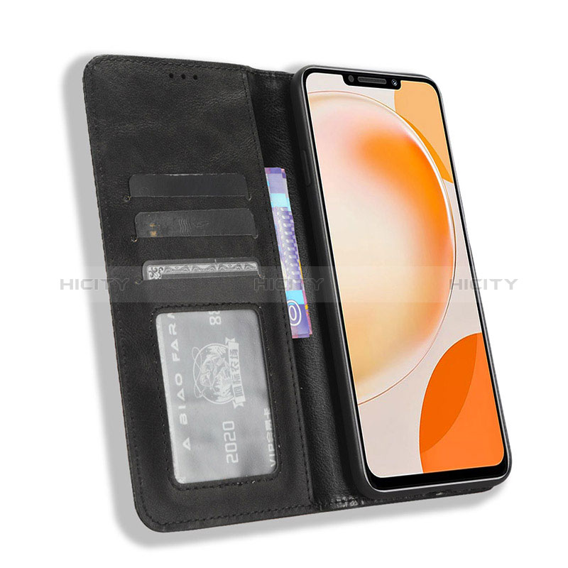 Funda de Cuero Cartera con Soporte Carcasa BY4 para Huawei Nova Y91