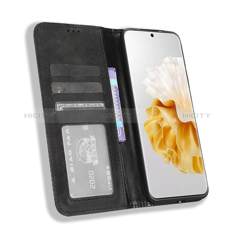 Funda de Cuero Cartera con Soporte Carcasa BY4 para Huawei P60