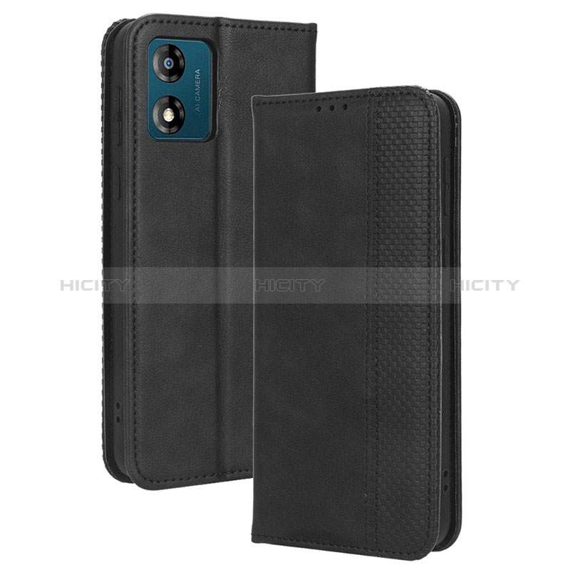 Funda de Cuero Cartera con Soporte Carcasa BY4 para Motorola Moto E13