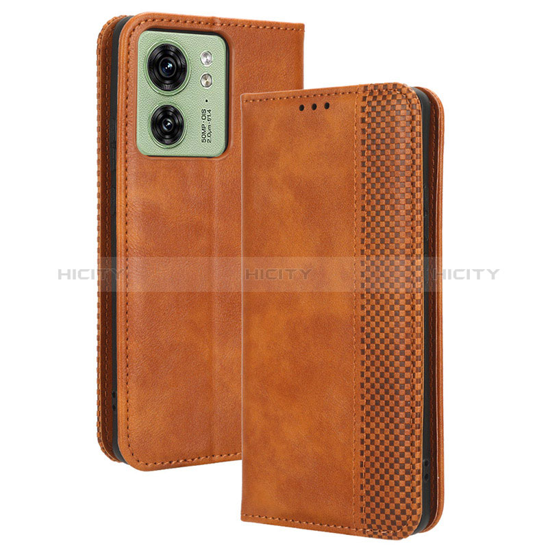 Funda de Cuero Cartera con Soporte Carcasa BY4 para Motorola Moto Edge 40 5G