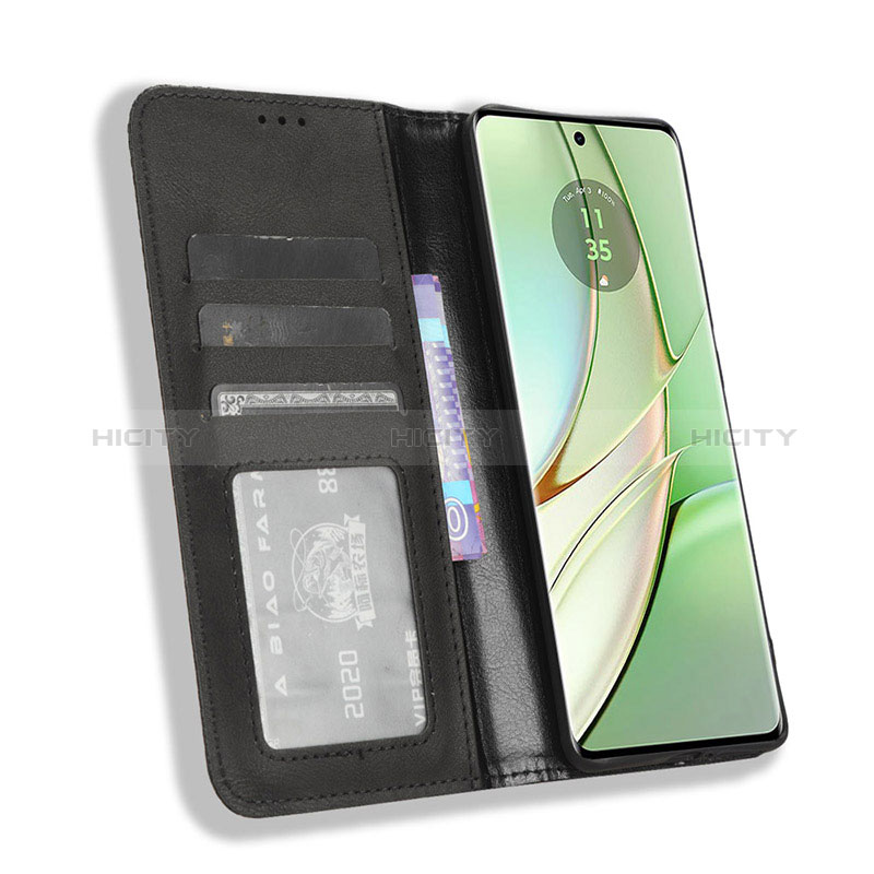 Funda de Cuero Cartera con Soporte Carcasa BY4 para Motorola Moto Edge 40 5G