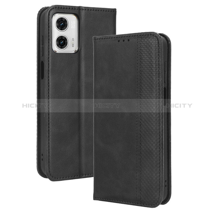 Funda de Cuero Cartera con Soporte Carcasa BY4 para Motorola Moto G53j 5G