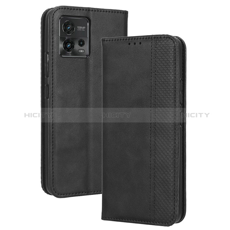 Funda de Cuero Cartera con Soporte Carcasa BY4 para Motorola Moto G72