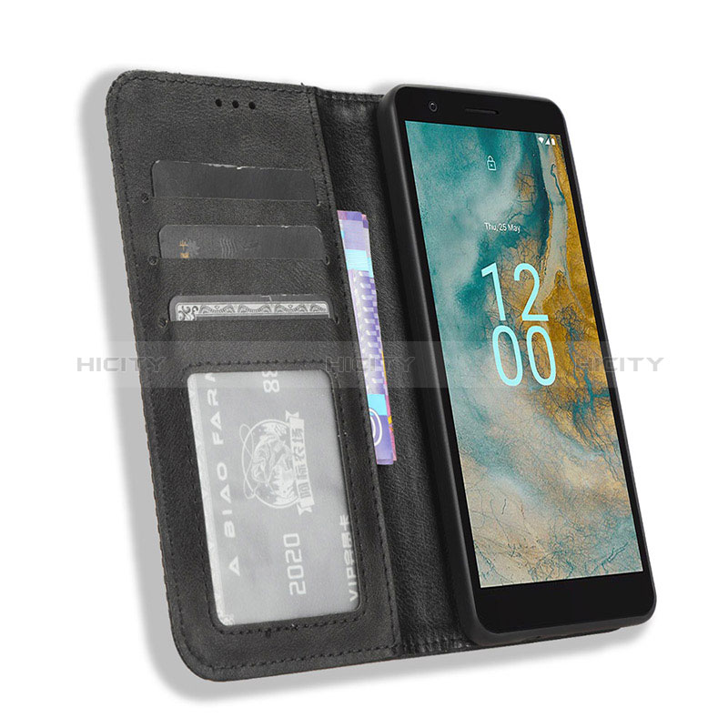 Funda de Cuero Cartera con Soporte Carcasa BY4 para Nokia C02