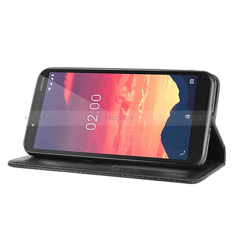 Funda de Cuero Cartera con Soporte Carcasa BY4 para Nokia C2