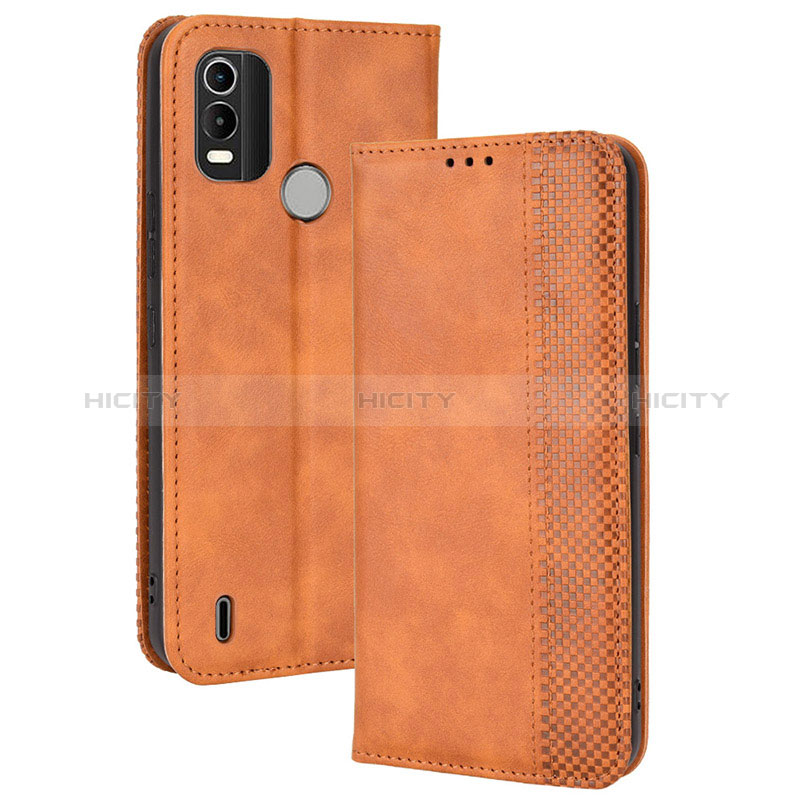 Funda de Cuero Cartera con Soporte Carcasa BY4 para Nokia G11 Plus Marron