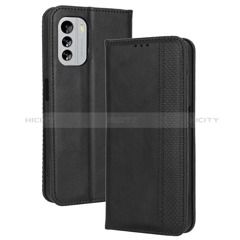 Funda de Cuero Cartera con Soporte Carcasa BY4 para Nokia G60 5G Negro