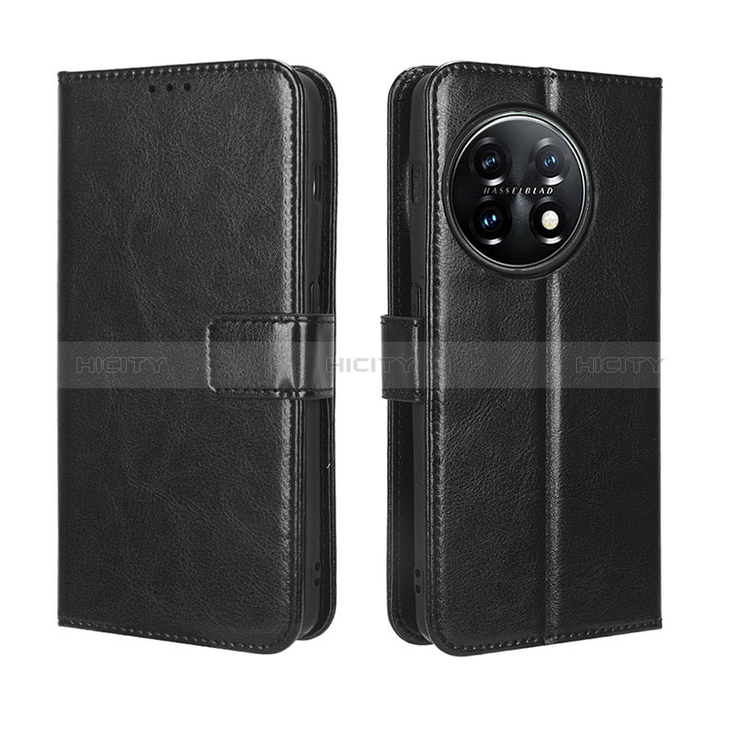 Funda de Cuero Cartera con Soporte Carcasa BY4 para OnePlus Ace 2 5G Negro