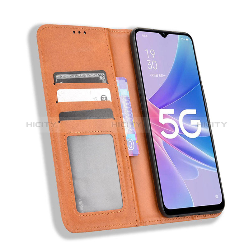 Funda de Cuero Cartera con Soporte Carcasa BY4 para Oppo A1 Pro 5G