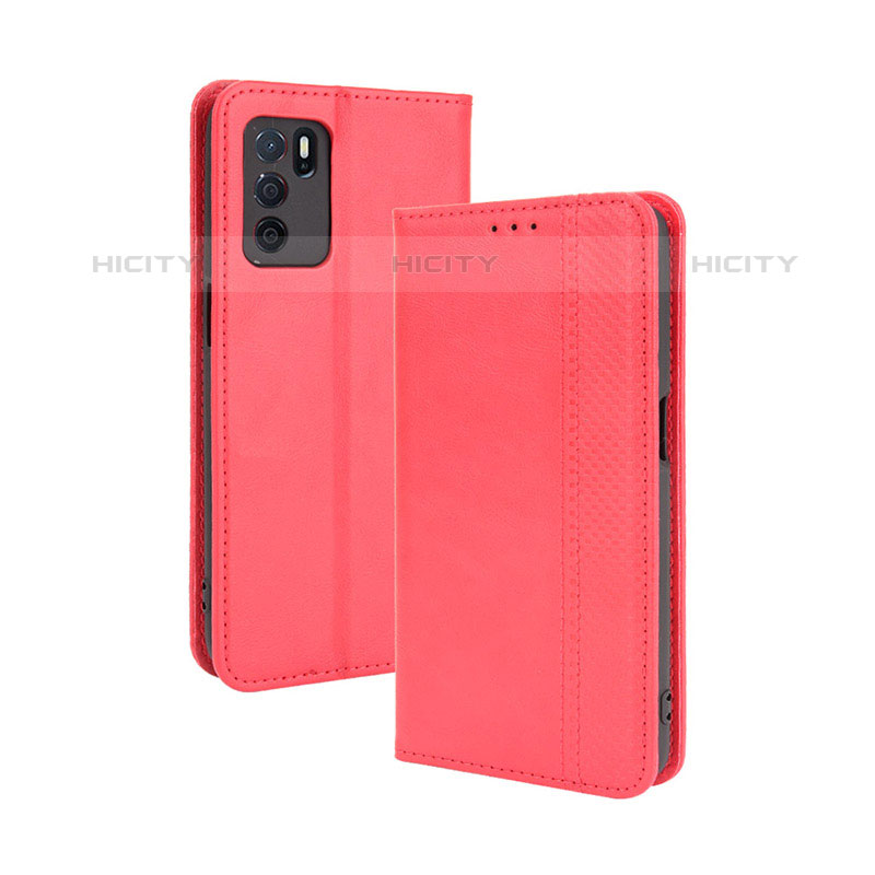 Funda de Cuero Cartera con Soporte Carcasa BY4 para Oppo A16s