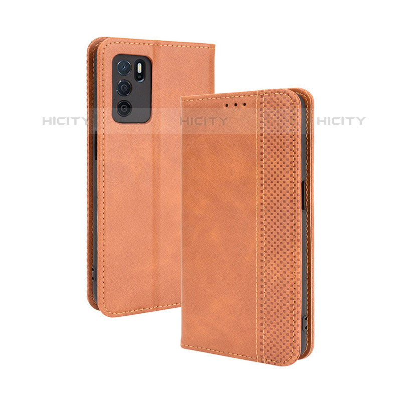 Funda de Cuero Cartera con Soporte Carcasa BY4 para Oppo A16s