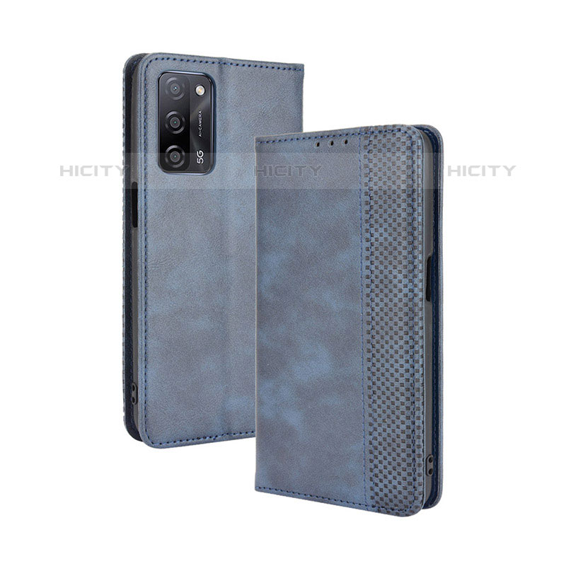 Funda de Cuero Cartera con Soporte Carcasa BY4 para Oppo A53s 5G