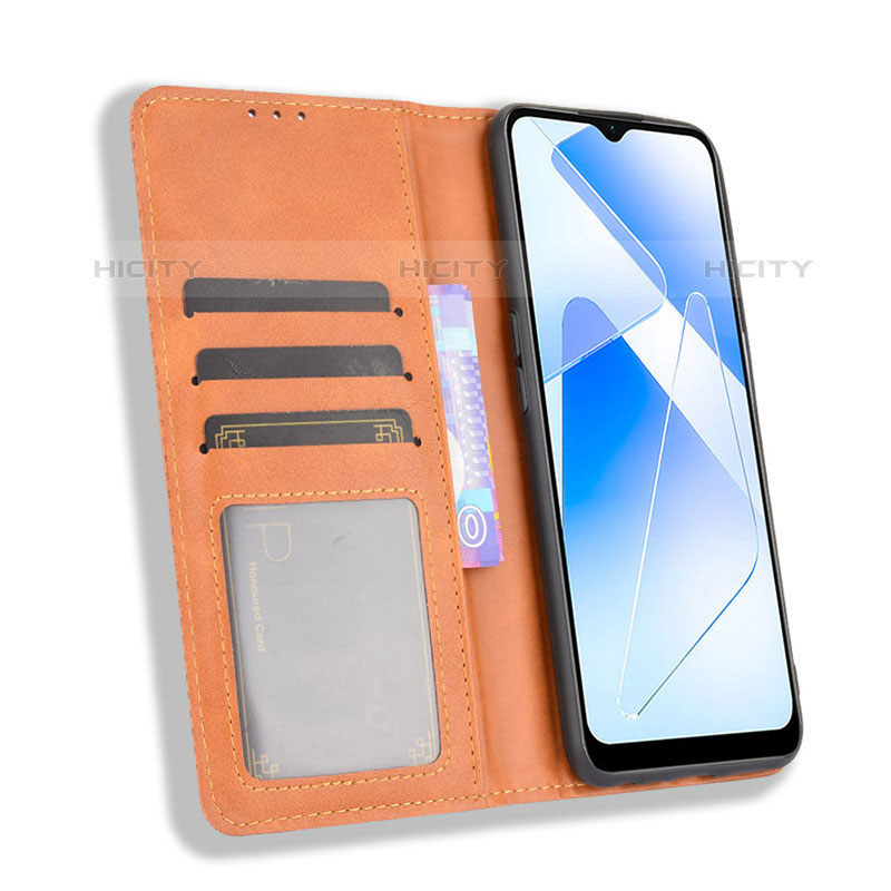 Funda de Cuero Cartera con Soporte Carcasa BY4 para Oppo A53s 5G