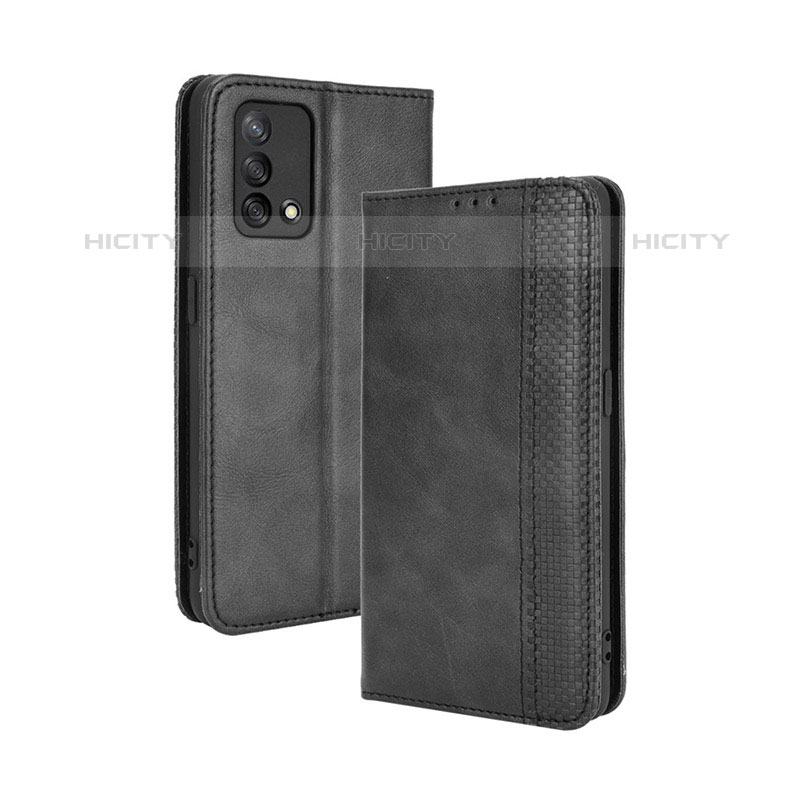 Funda de Cuero Cartera con Soporte Carcasa BY4 para Oppo A74 4G