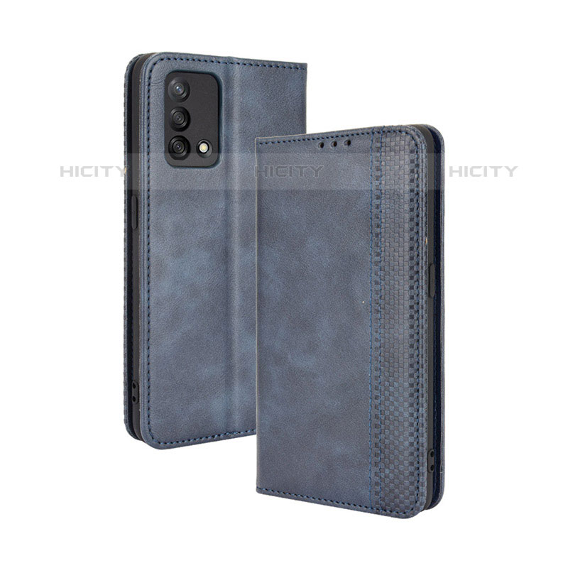 Funda de Cuero Cartera con Soporte Carcasa BY4 para Oppo A74 4G