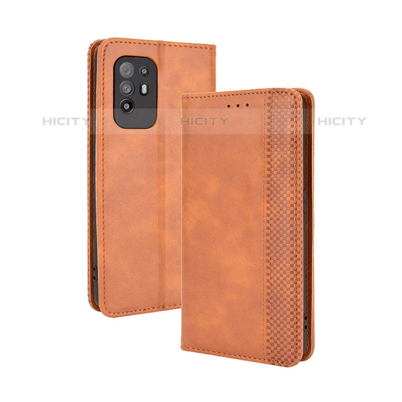 Funda de Cuero Cartera con Soporte Carcasa BY4 para Oppo A94 5G