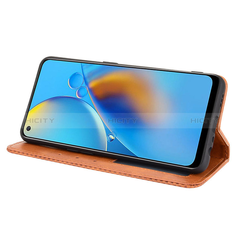 Funda de Cuero Cartera con Soporte Carcasa BY4 para Oppo F19s