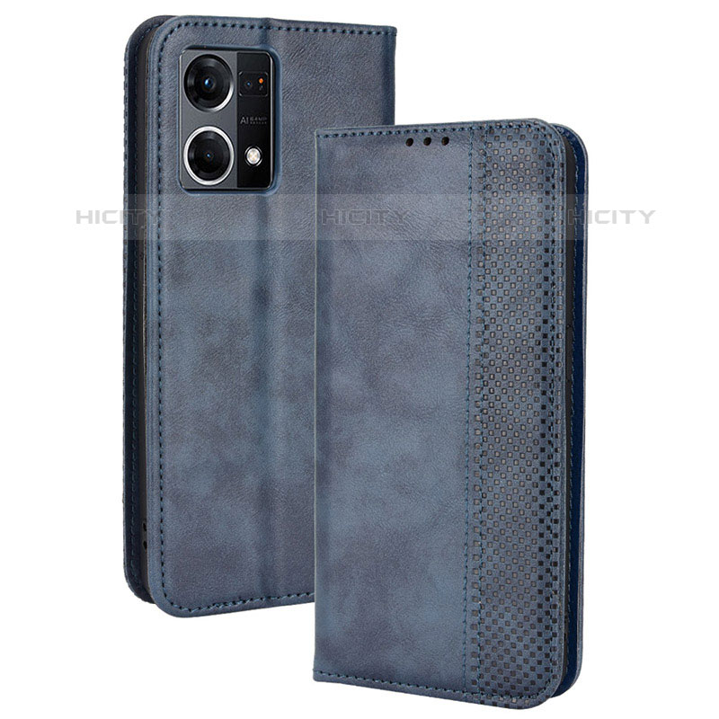 Funda de Cuero Cartera con Soporte Carcasa BY4 para Oppo F21 Pro 4G