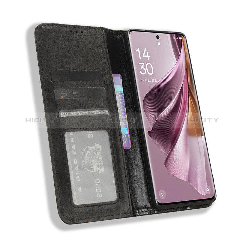 Funda de Cuero Cartera con Soporte Carcasa BY4 para Oppo Reno10 Pro 5G