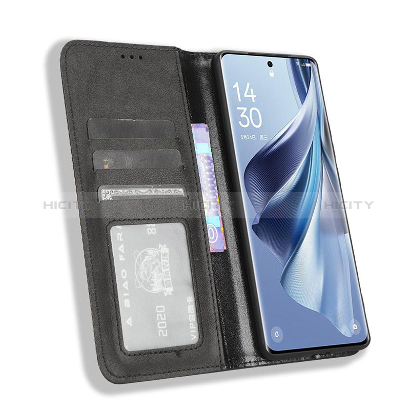 Funda de Cuero Cartera con Soporte Carcasa BY4 para Oppo Reno10 Pro+ Plus 5G