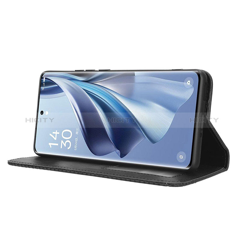 Funda de Cuero Cartera con Soporte Carcasa BY4 para Oppo Reno10 Pro+ Plus 5G