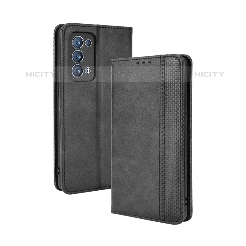 Funda de Cuero Cartera con Soporte Carcasa BY4 para Oppo Reno6 Pro 5G