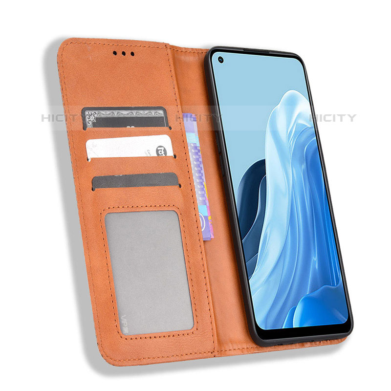 Funda de Cuero Cartera con Soporte Carcasa BY4 para Oppo Reno7 4G