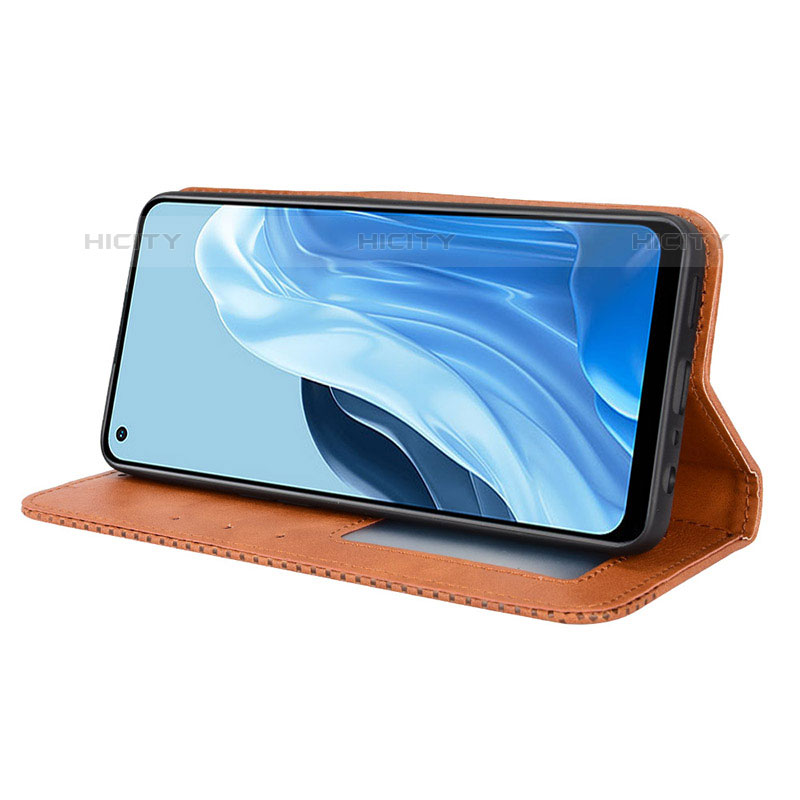 Funda de Cuero Cartera con Soporte Carcasa BY4 para Oppo Reno7 4G