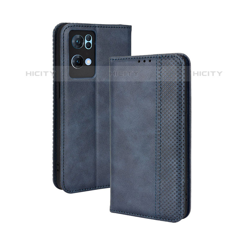 Funda de Cuero Cartera con Soporte Carcasa BY4 para Oppo Reno7 Pro 5G