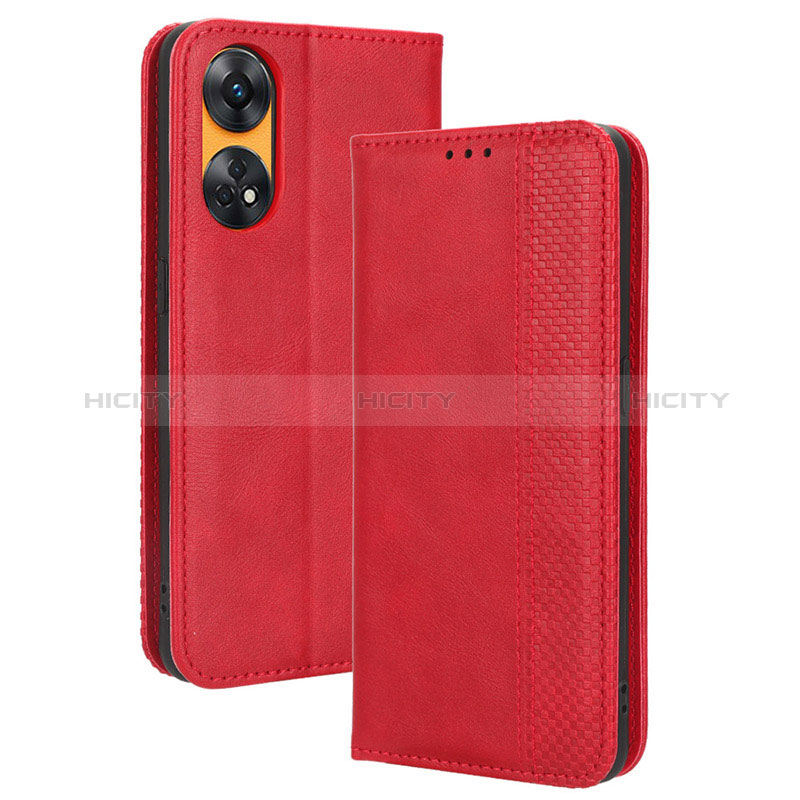 Funda de Cuero Cartera con Soporte Carcasa BY4 para Oppo Reno8 T 4G