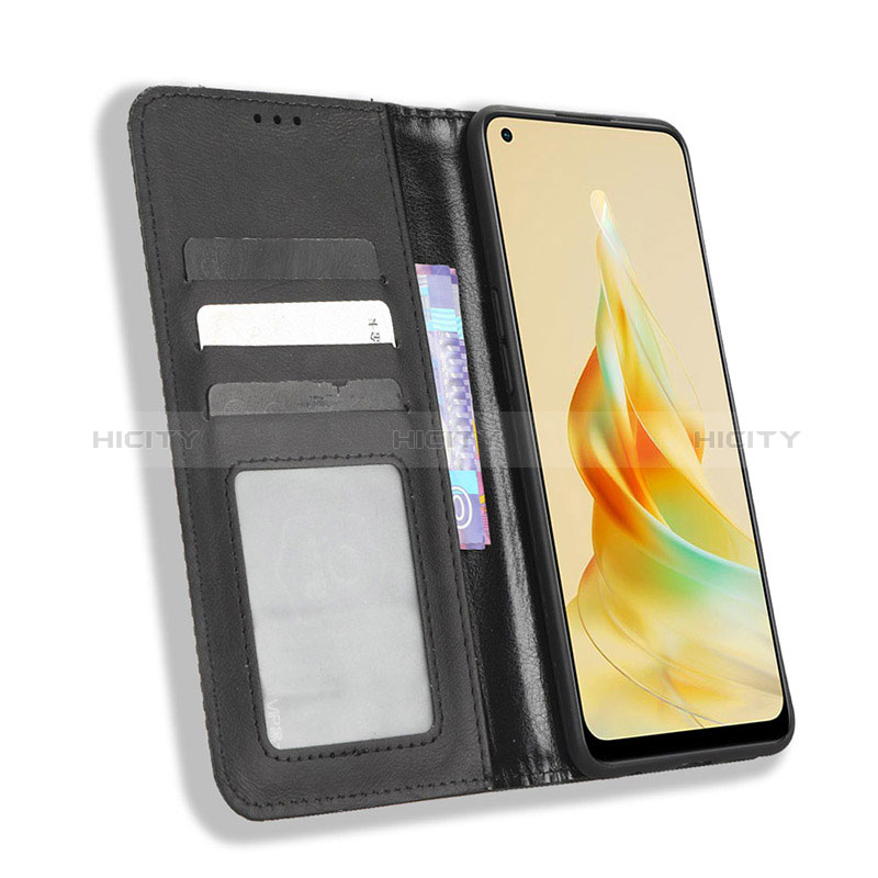 Funda de Cuero Cartera con Soporte Carcasa BY4 para Oppo Reno8 T 4G