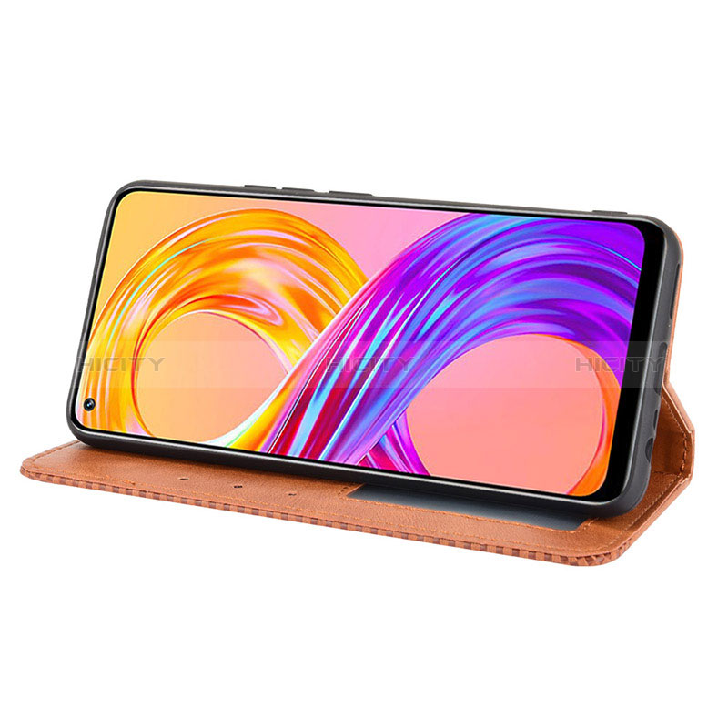 Funda de Cuero Cartera con Soporte Carcasa BY4 para Realme 8 4G