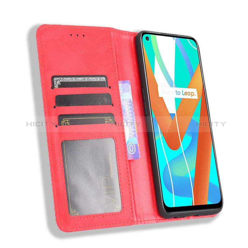 Funda de Cuero Cartera con Soporte Carcasa BY4 para Realme 8s 5G