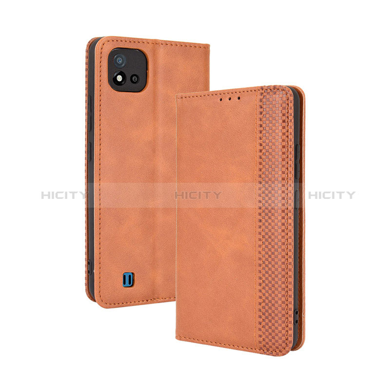 Funda de Cuero Cartera con Soporte Carcasa BY4 para Realme C11 (2021)