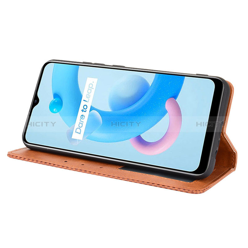 Funda de Cuero Cartera con Soporte Carcasa BY4 para Realme C11 (2021)