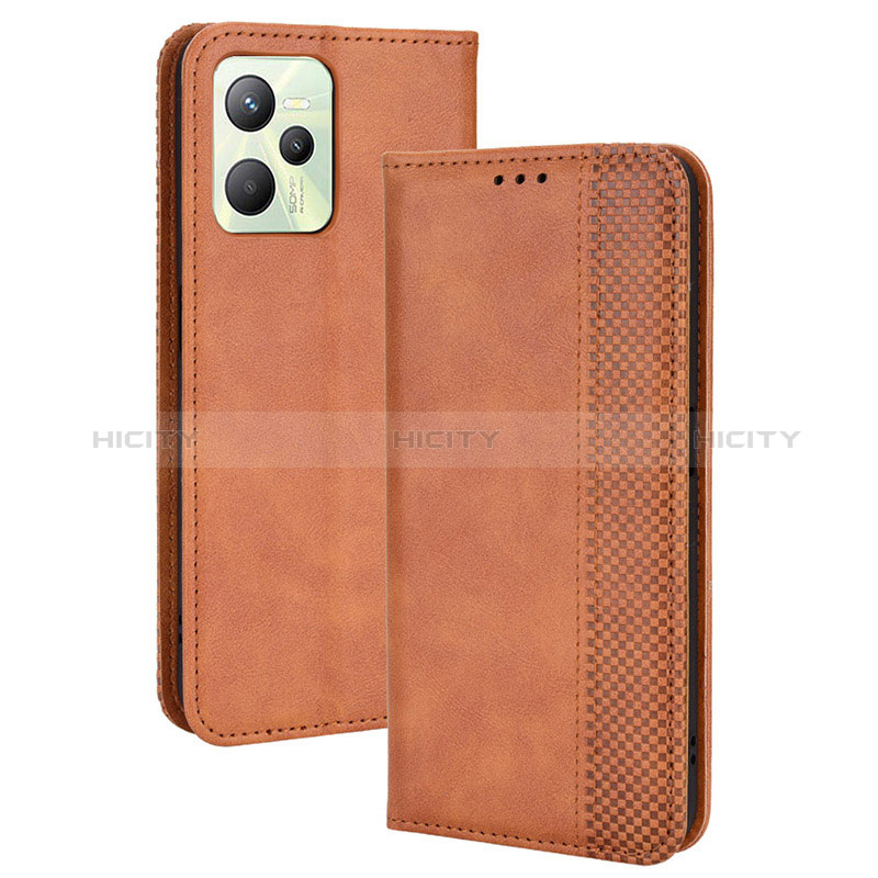 Funda de Cuero Cartera con Soporte Carcasa BY4 para Realme C35