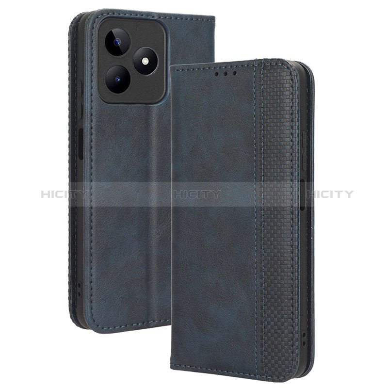 Funda de Cuero Cartera con Soporte Carcasa BY4 para Realme C51