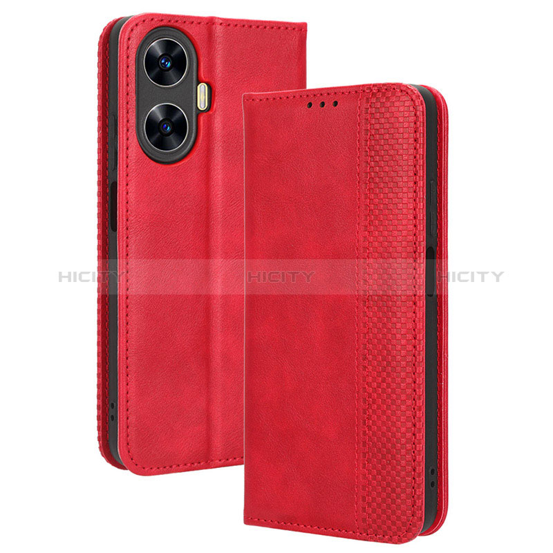 Funda de Cuero Cartera con Soporte Carcasa BY4 para Realme C55