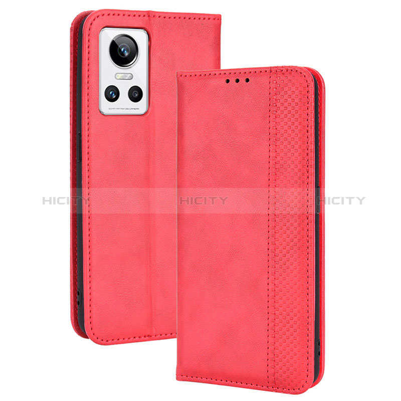 Funda de Cuero Cartera con Soporte Carcasa BY4 para Realme GT Neo3 5G