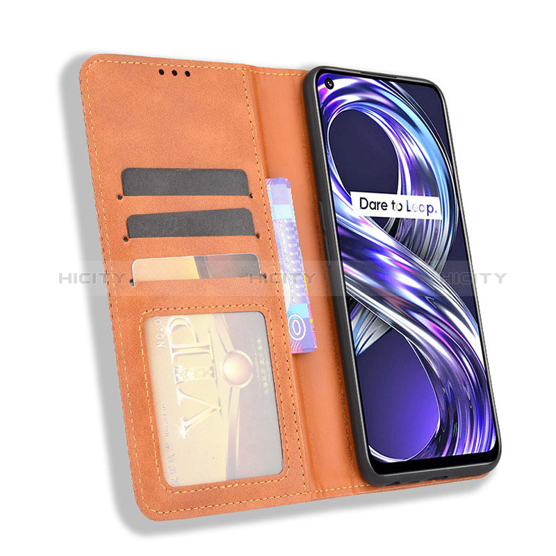 Funda de Cuero Cartera con Soporte Carcasa BY4 para Realme Narzo 50 4G