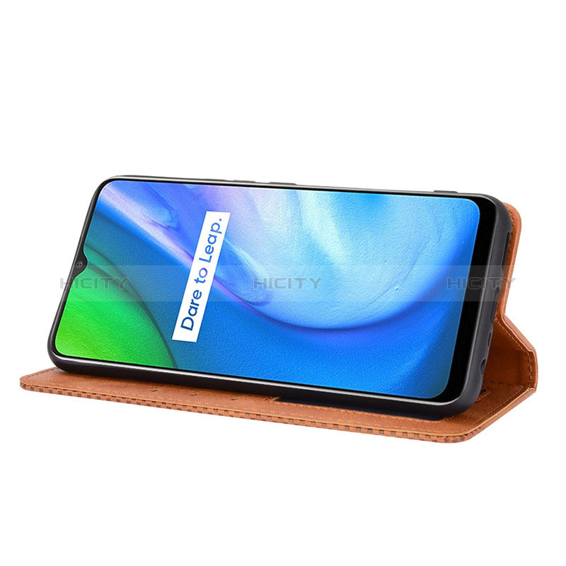 Funda de Cuero Cartera con Soporte Carcasa BY4 para Realme Q2i 5G