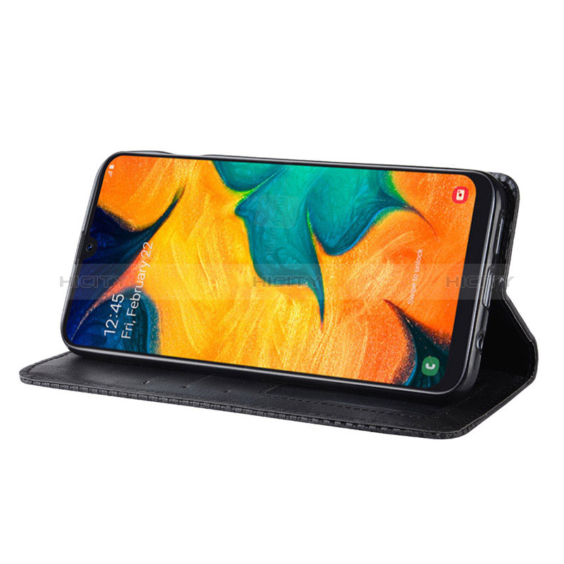 Funda de Cuero Cartera con Soporte Carcasa BY4 para Samsung Galaxy A20