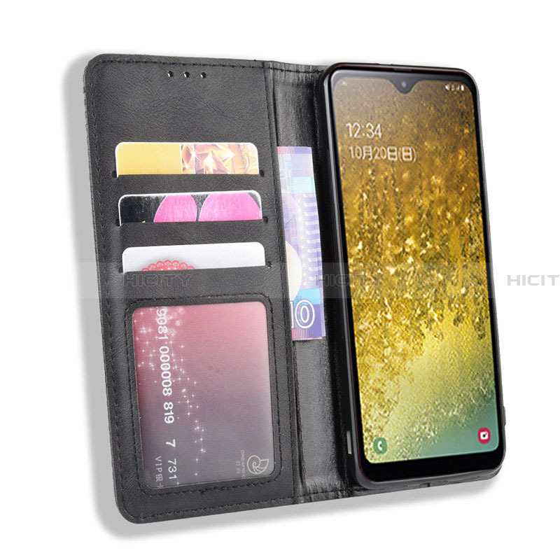 Funda de Cuero Cartera con Soporte Carcasa BY4 para Samsung Galaxy A21 SC-42A