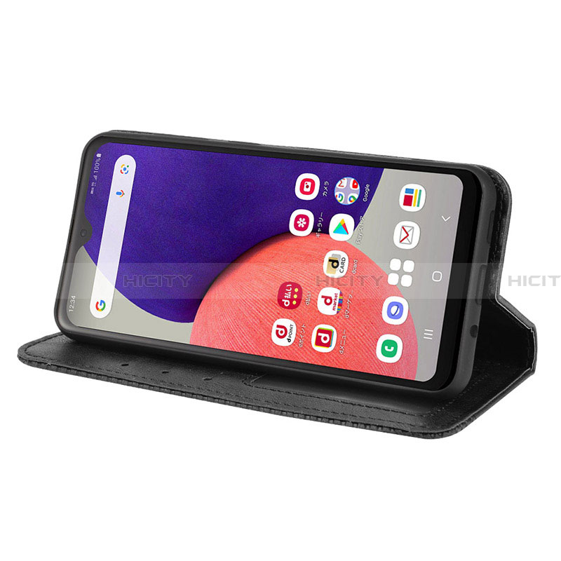 Funda de Cuero Cartera con Soporte Carcasa BY4 para Samsung Galaxy A22 5G SC-56B