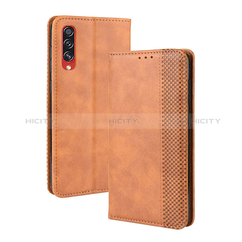 Funda de Cuero Cartera con Soporte Carcasa BY4 para Samsung Galaxy A70 Marron