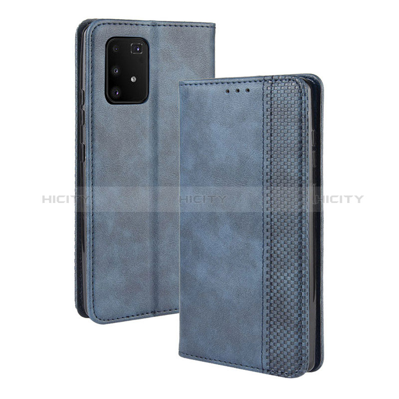 Funda de Cuero Cartera con Soporte Carcasa BY4 para Samsung Galaxy A91