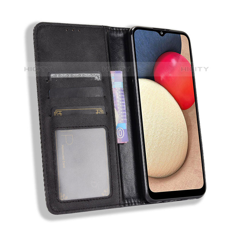 Funda de Cuero Cartera con Soporte Carcasa BY4 para Samsung Galaxy M02s