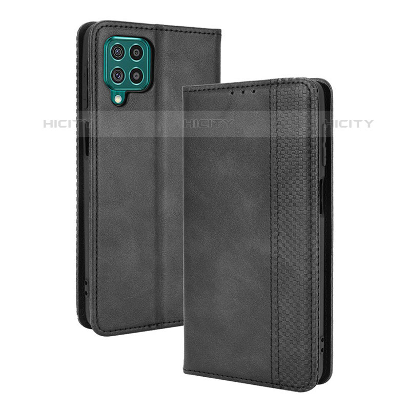 Funda de Cuero Cartera con Soporte Carcasa BY4 para Samsung Galaxy M62 4G Negro