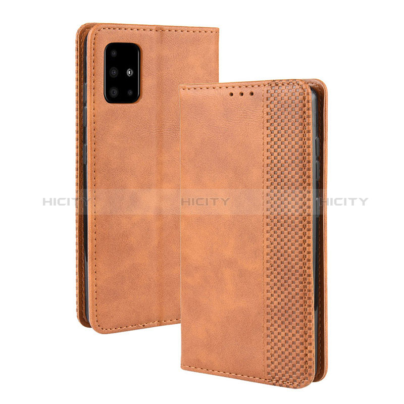 Funda de Cuero Cartera con Soporte Carcasa BY4 para Samsung Galaxy S20 Ultra 5G Marron